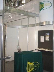Du-Co table within AACCM booth